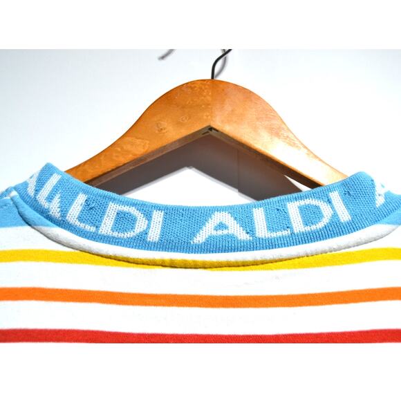 Aldis Gear Capsule Collection Crew Neck Woman's Striped Sweatshirt Size XL - Picture 4 of 11